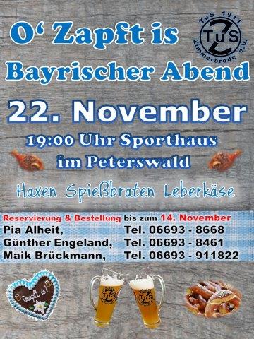 Plakat Bayrischer Abend 2019 2 kl