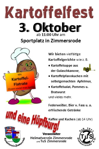 Plakat Kartoffelfest2016